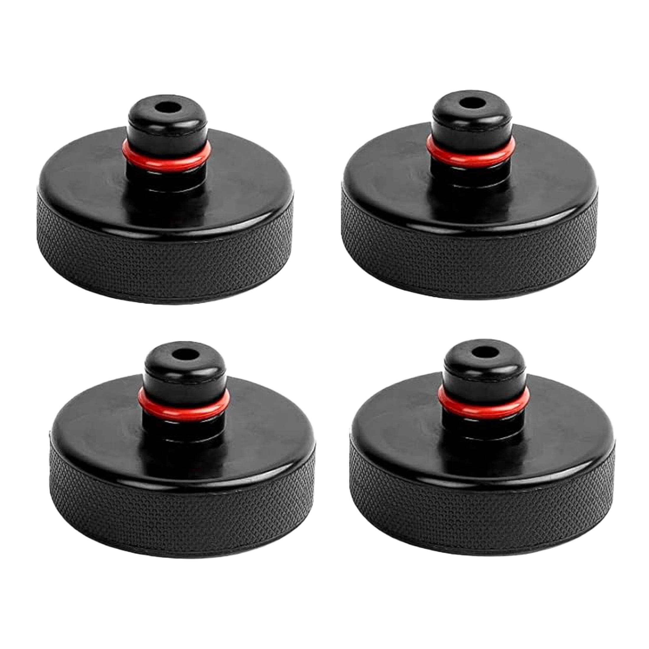 Left. Digipower - Digipower High-Density Rubber Jack Pads for Tesla Model 3 and Y with Mounting Pins & Storage Case.