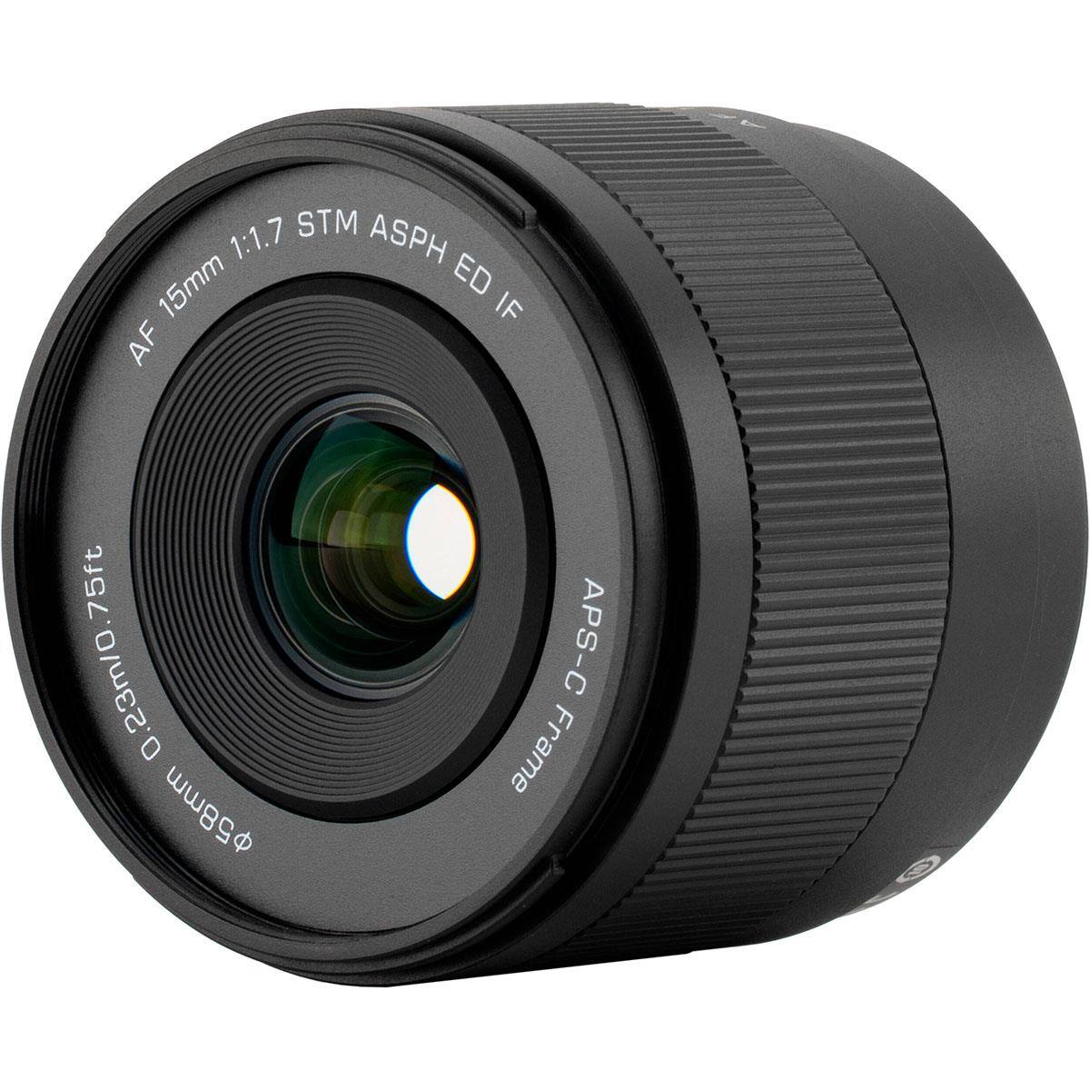 AF 15mm 1:1.7 STM ASPH ED IF  
APS-C  
0.23m/0.75ft  
58mm  
Frame