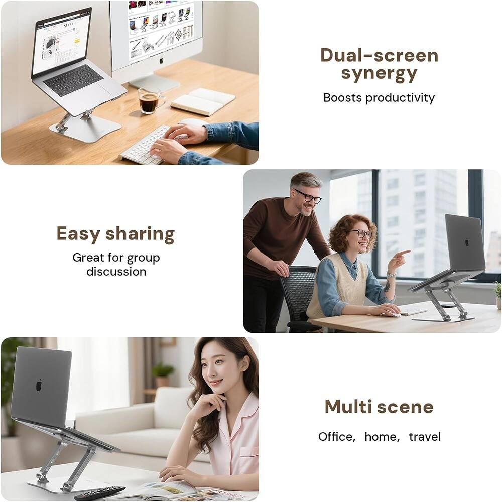- Dual-screen synergy
  - Boosts productivity

- Easy sharing
  - Great for group discussion

- Multi scene
  - Office, home, travel