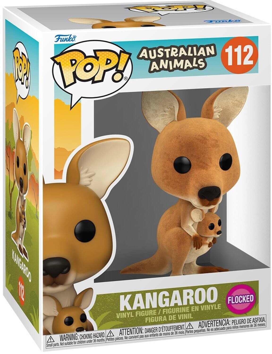 Funko POP! AUSTRALIAN ANIMALS 112 KANGAROO FLOCKED FIGURE / FIGURINE EN VINYLE FIGURA DE VINIL

WARNING: CHOKING HAZARD. Small parts. Not suitable for children under 36 months.