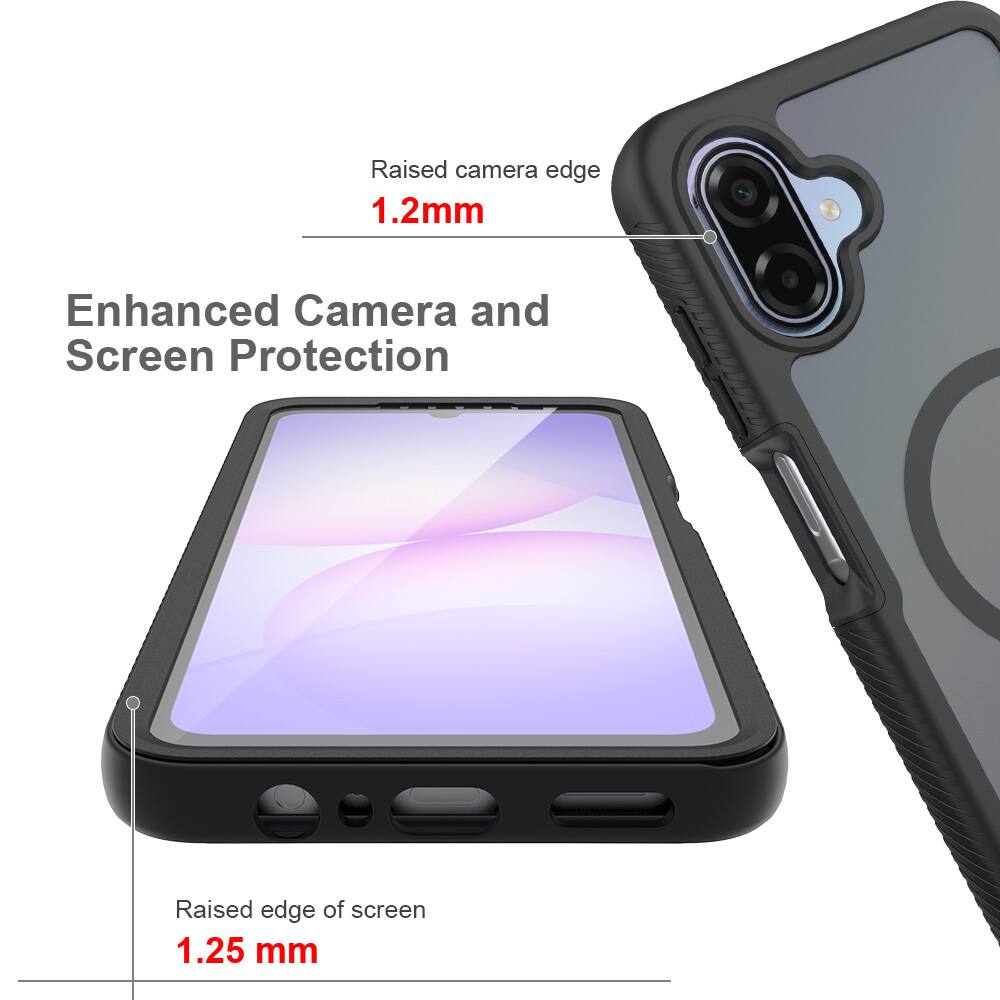 Raised camera edge 1.2mm  
Enhanced Camera and Screen Protection  
Raised edge of screen 1.25 mm