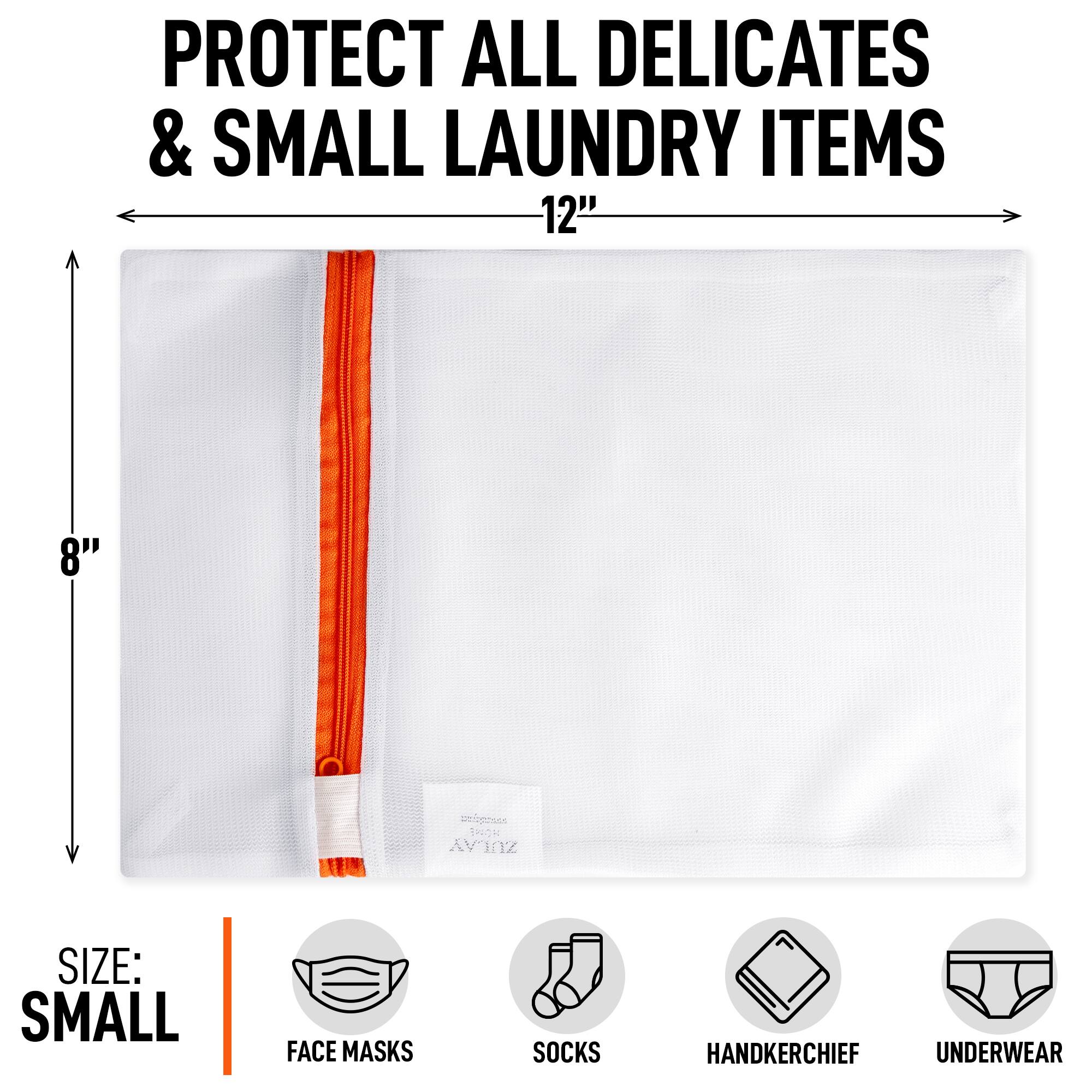 PROTECT ALL DELICATES & SMALL LAUNDRY ITEMS  
12" x 8"  

SIZE: SMALL  

FACE MASKS  
SOCKS  
HANDKERCHIEF  
UNDERWEAR