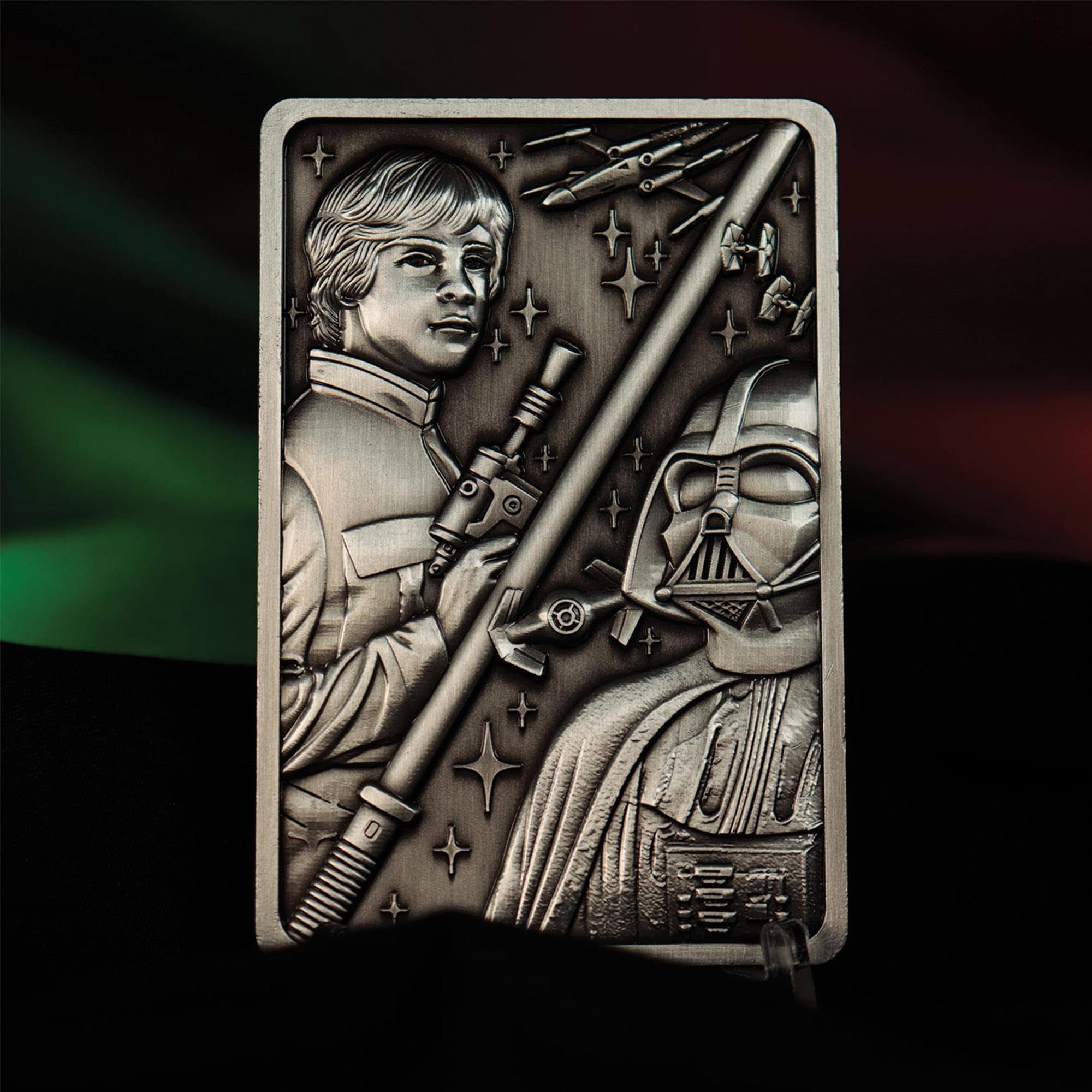 Alt View 2. Star Wars - Star Wars Episode V: The Empire Strikes Back Luke and Vader Replica Ingot - Silver.