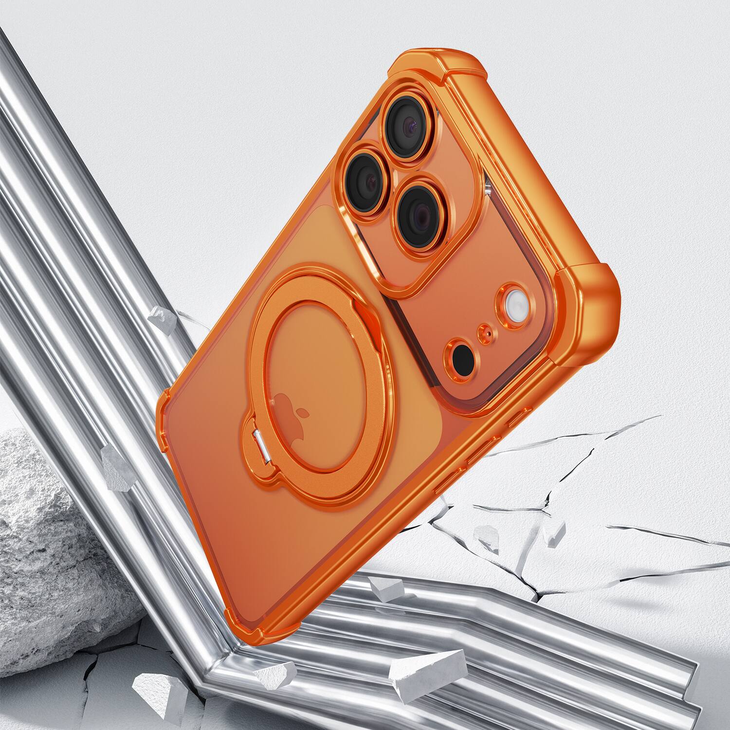 Dteck Shockproof Clear Phone Case for Apple iPhone 18 Pro, Rugged ...