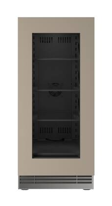 U-Line - 15"W. 2.8 Cu.Ft. Built-In Panel Ready w. Glass Compact Refrigerator - Custom Panel Ready