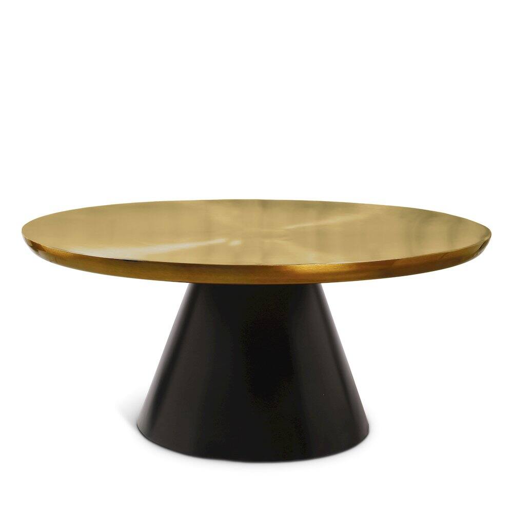 Meridian Furniture - Martini Gold Iron Coffee Table - Black