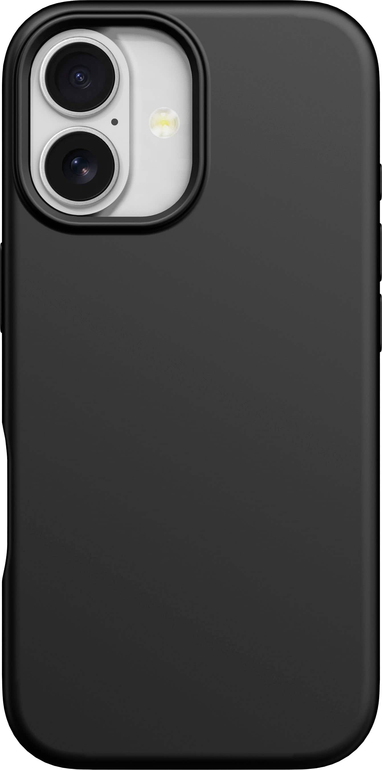 Insignia™ - Silicone Case with MagSafe for Apple iPhone 17 - Black - Front_Zoom