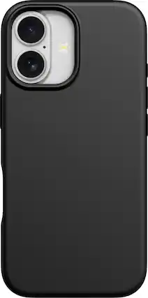 Front. Insignia™ - Silicone Case with MagSafe for Apple iPhone 17 - Black.
