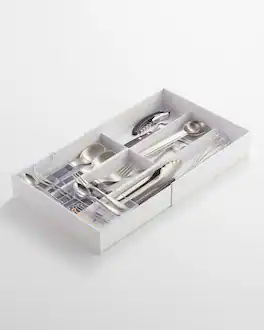 Yamazaki Home - Expandable Cutlery Organizer - White