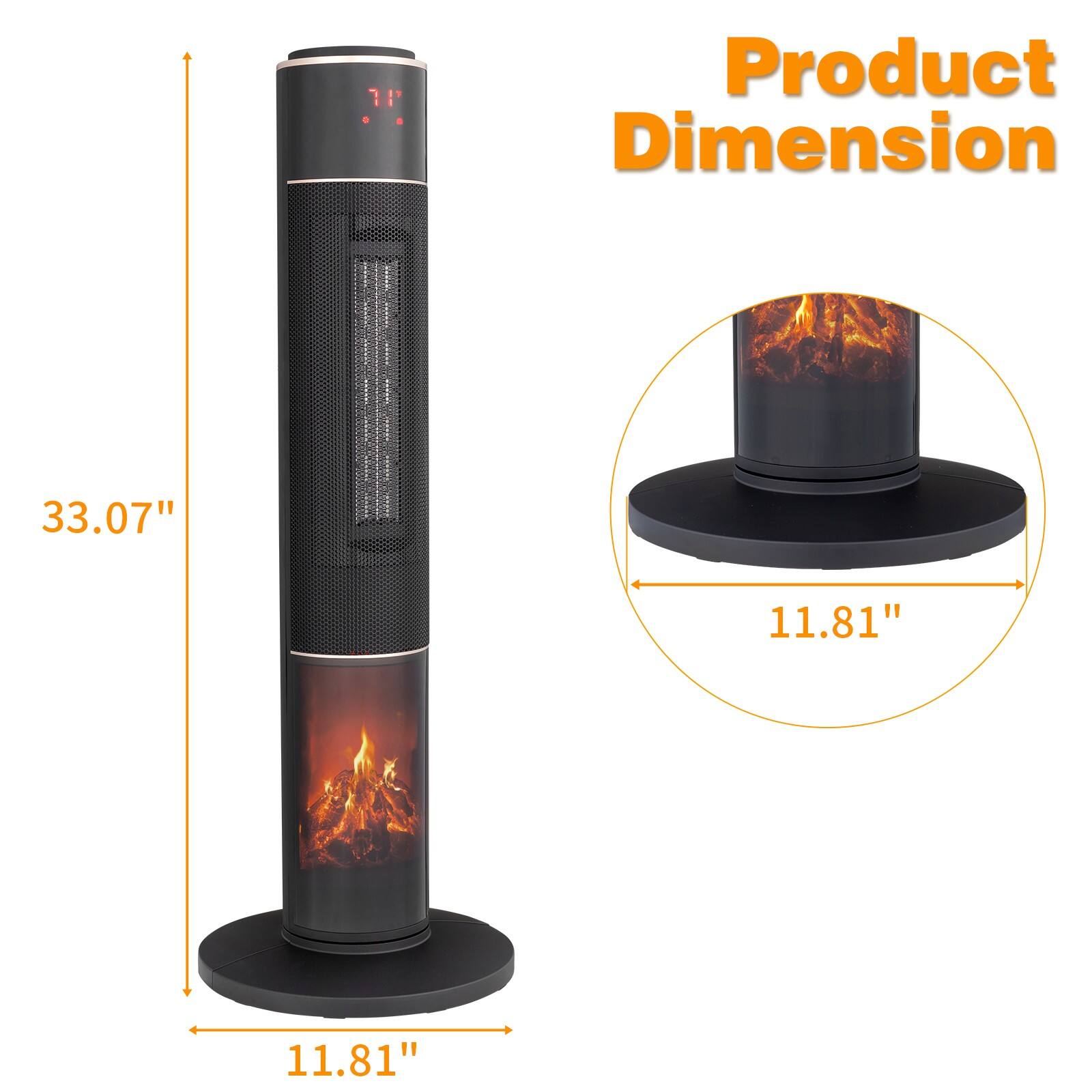Product Dimension  
33.07" x 11.81" x 11.81"