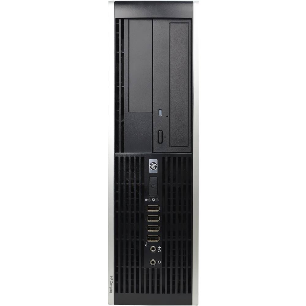Front. HP - Refurbished Desktop - AMD A4-Series - 8GB Memory - 500GB Hard Drive - Black.