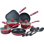 Best Buy: Hamilton Beach 12-Piece Cookware Set Gradient Red HAB601