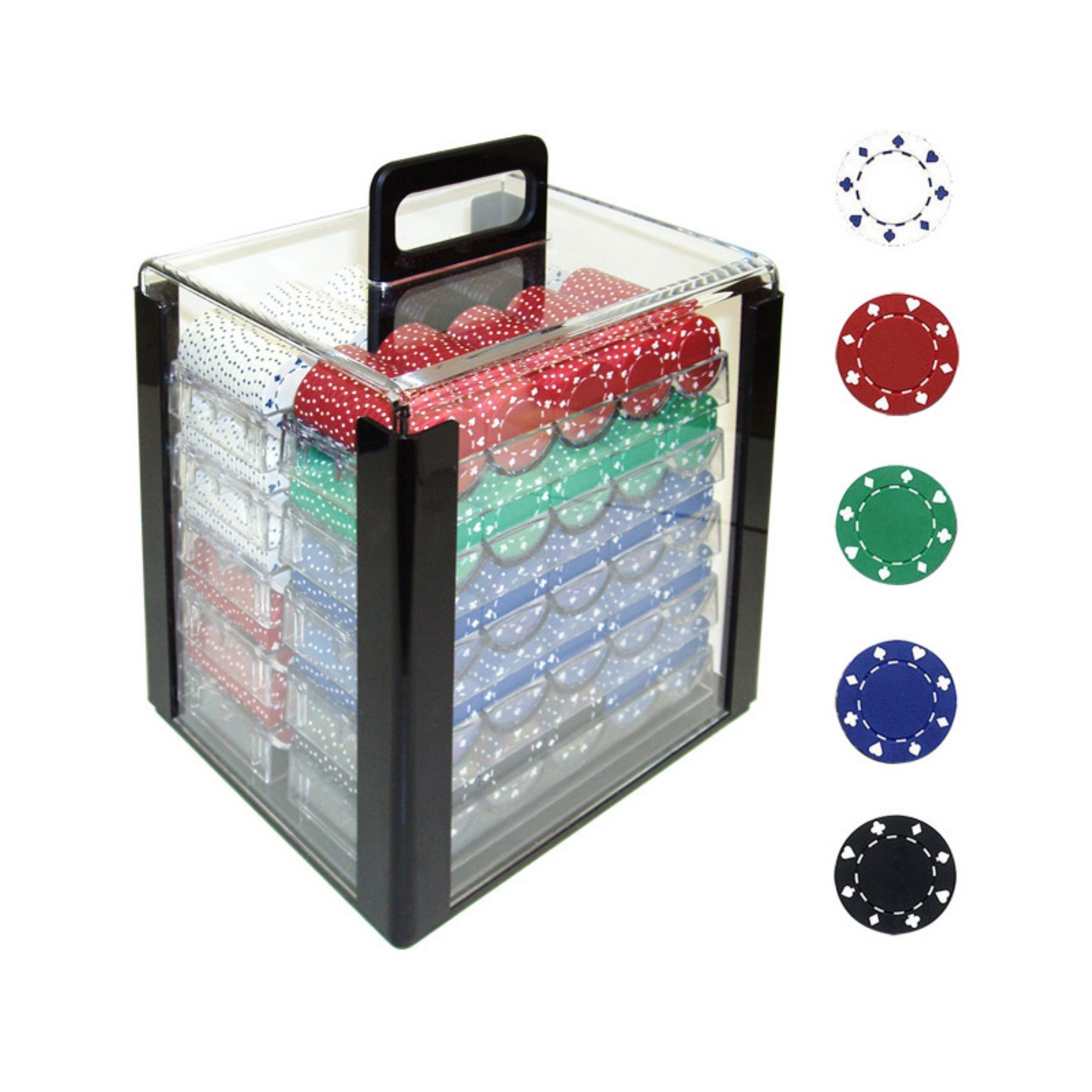 Best Buy: Trademark Trademark Poker 1000 Chips 11.5g Suited Design Poker  Set in Acrylic Carrier 10-1080-1CAR