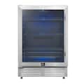 Forno Appliances - Frescolino 188-Can Convertible 4.8 Cu. Ft. 24" Wine Cooler - Stainless Steel