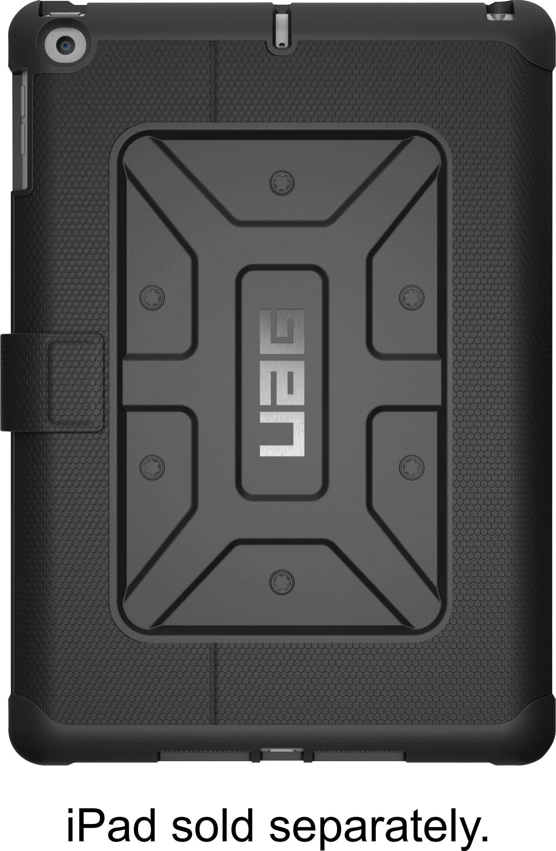 Urban Armor Gear - Protective Case for Apple® iPad (Latest Model) - Black - Larger Front