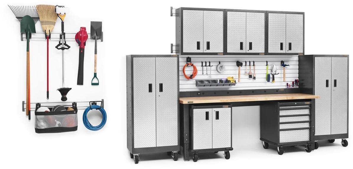 Alt View 12. Gladiator - 9-Outlet Workbench Powerstrip - Hammered Granite.