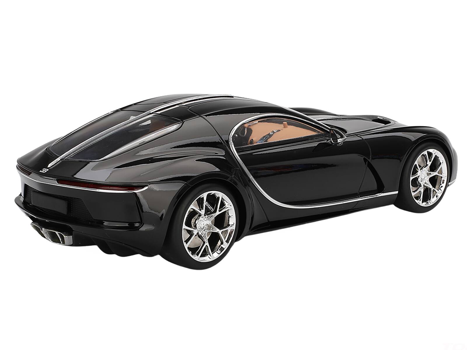 Alt View 1. Top Speed - Bugatti Atlantic Concept Nocturne Black 1/18 Model Car by Top Speed - Black.