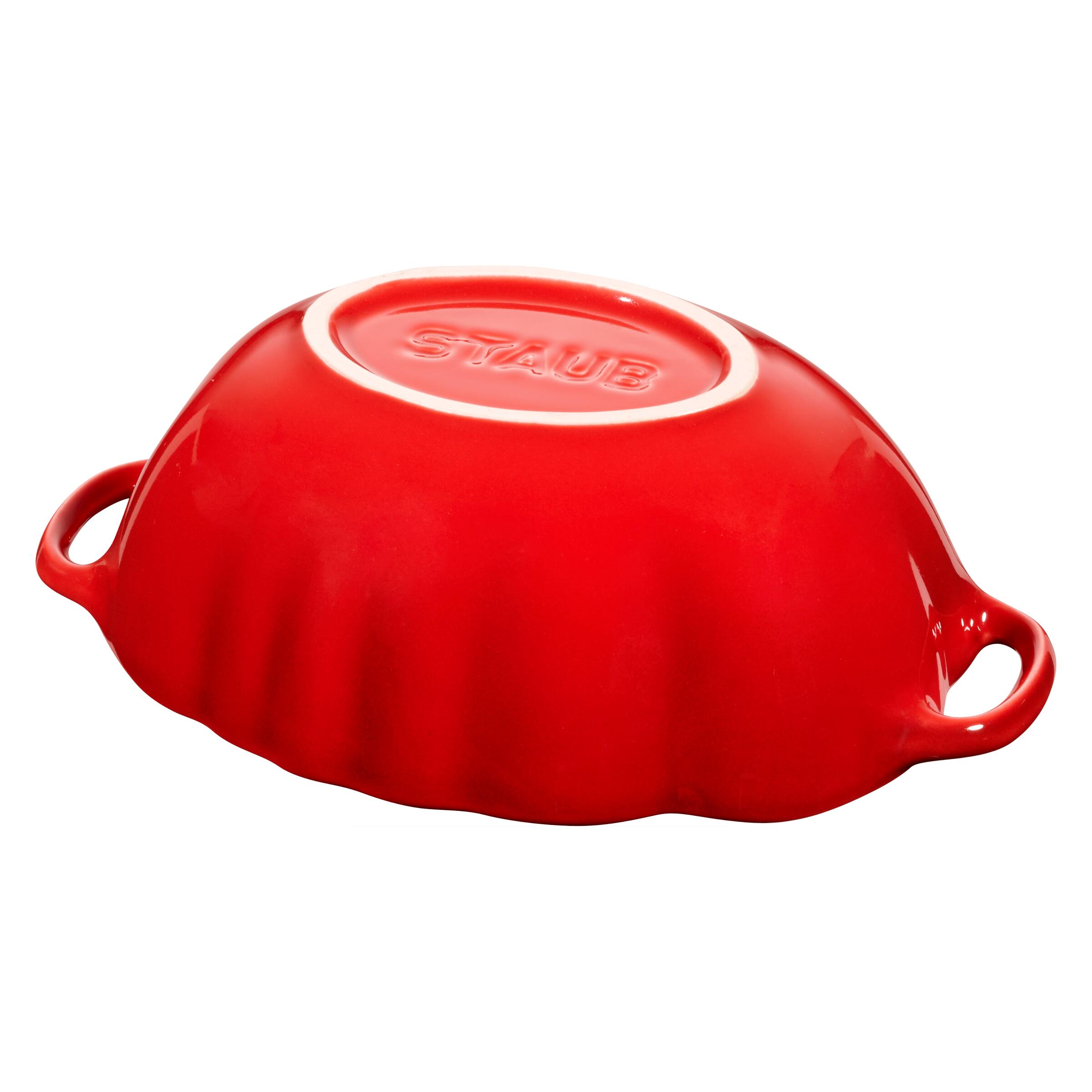 Alt View 5. Staub - Staub Ceramic 16-oz Petite Tomato mini Cocotte, baking dish, no stovetop save - Cherry - Cherry.