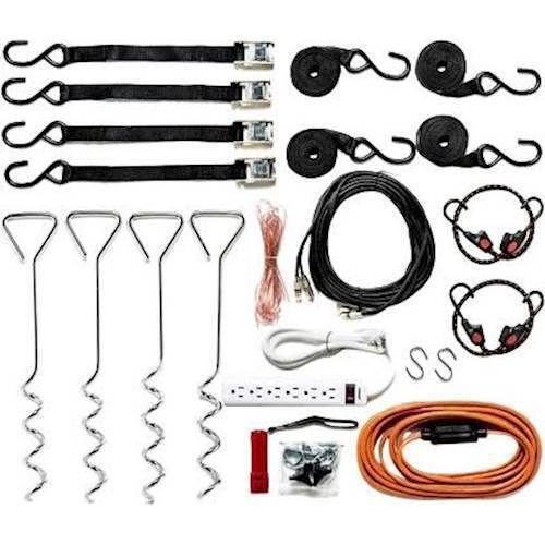 Alt View 16. Backyard Theater Systems - Savi 720p LED Projector with SilverScreen™ Recreation Series Theater System - White.