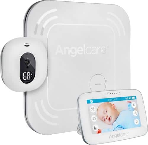 Angelcare - Baby Movement and Video Monitor with 4.3" Screen - White - Larger Front