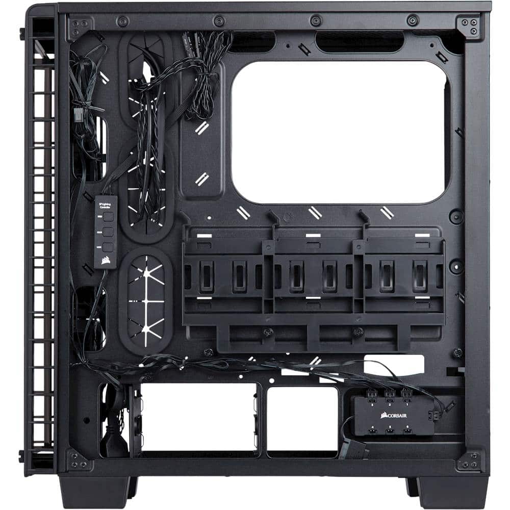 Alt View 16. CORSAIR - Crystal Series 460X RGB Compact ATX Mid-Tower Case.
