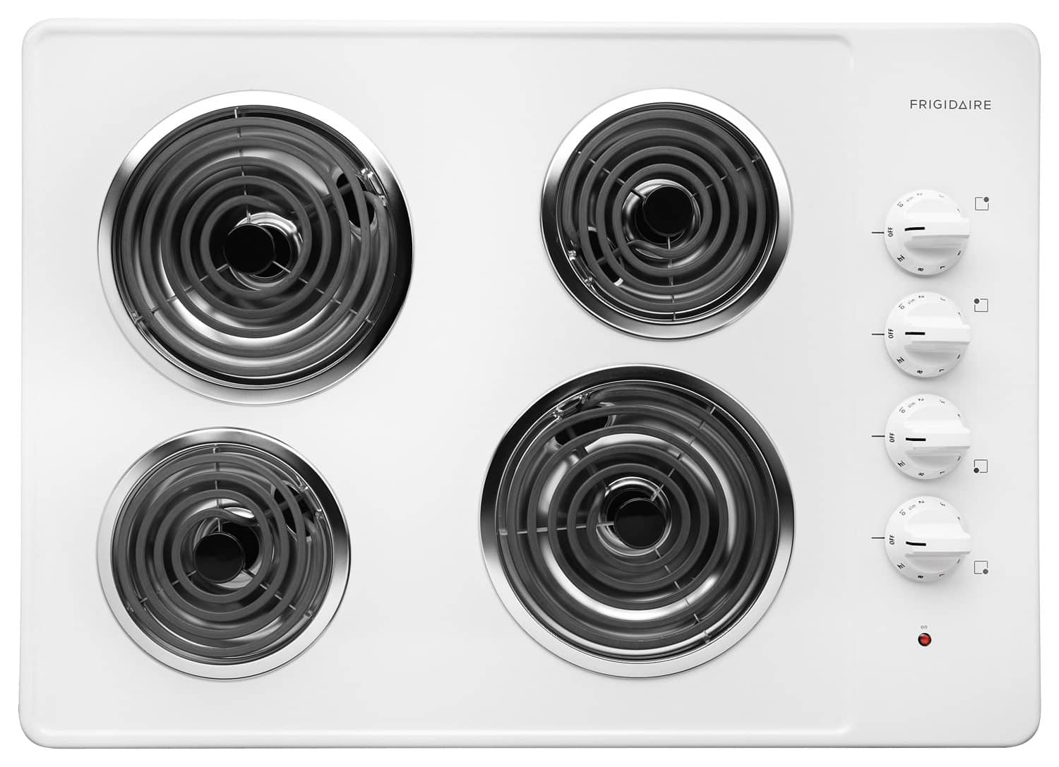 frigidaire white electric cooktop