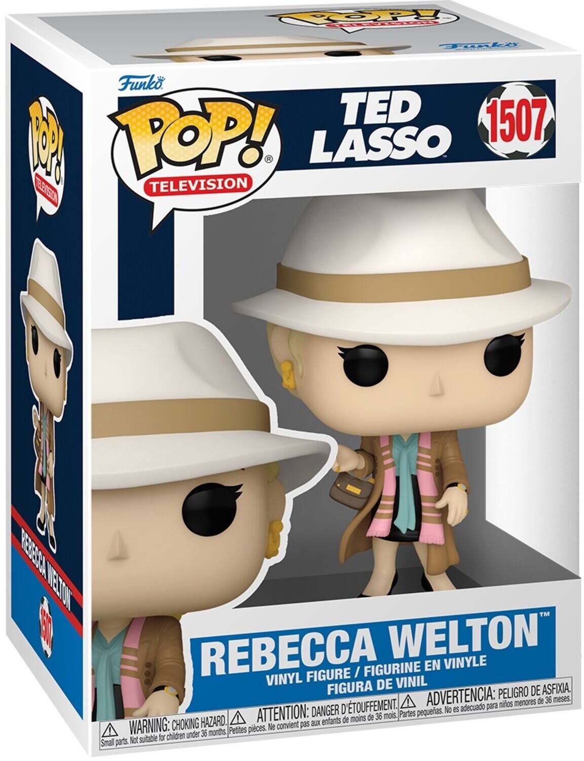Funko. TED 1507 POP! TED LASSO TELEVISION REBECCA WELTON FIGURINE EN VINYLE FIGURE / VINYL DE VINIL FIGURA PELIGRO DE ASFIXIA D'ETOUFFEMENT. ADVERTENCIA: nios menores de 36 meses. DANGER: choking hazard. ATTENTION: moins de 36 mois. Parties pequenas. WARNING: choking hazard. Not suitable for children under 36 months. Petites pieces. Ne convient pas aux enfants de 36 mois.