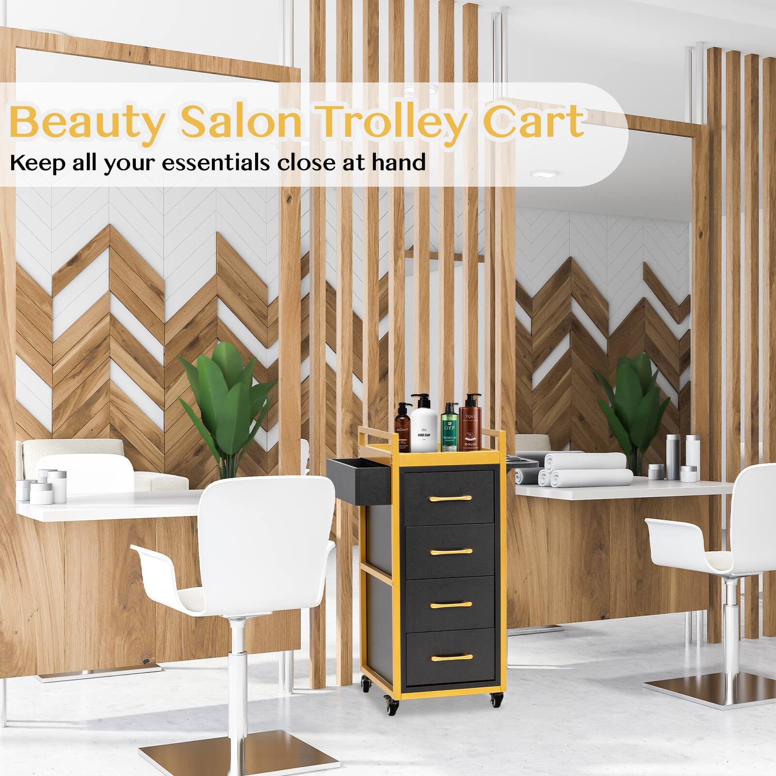 Beauty Salon Trolley Cart  
Keep all your essentials close at hand