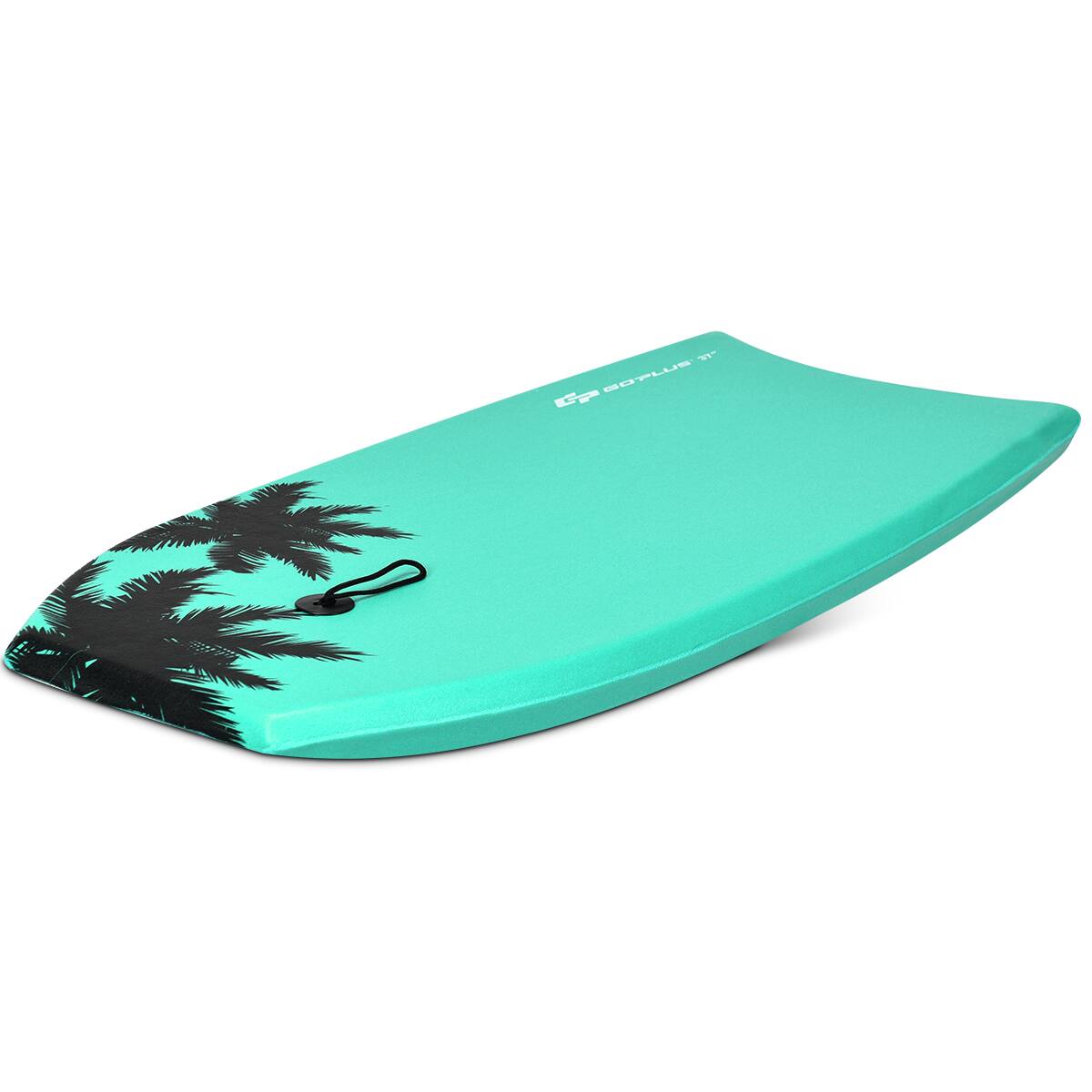 Alt View 1. GOPLUS - Goplus 33" Lightweight Super Bodyboard Surfing W/Leash IXPE Deck EPS Core Boarding - Green.