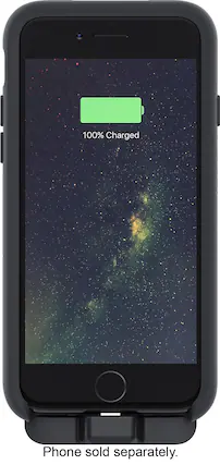 Front. mophie - Universe Powerstation 2,500 mAh Portable Charger for Most Devices - Black.