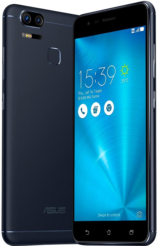 Best Buy Asus Zenfone 3 Zoom 4g Lte With 32gb Memory Cell Phone Unlocked Navy Black Ze553kl Bk2