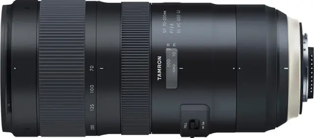 Front. Tamron - SP 70-200mm F/2.8 Di VC USD G2 Telephoto Zoom Lens for Nikon DSLR - black.