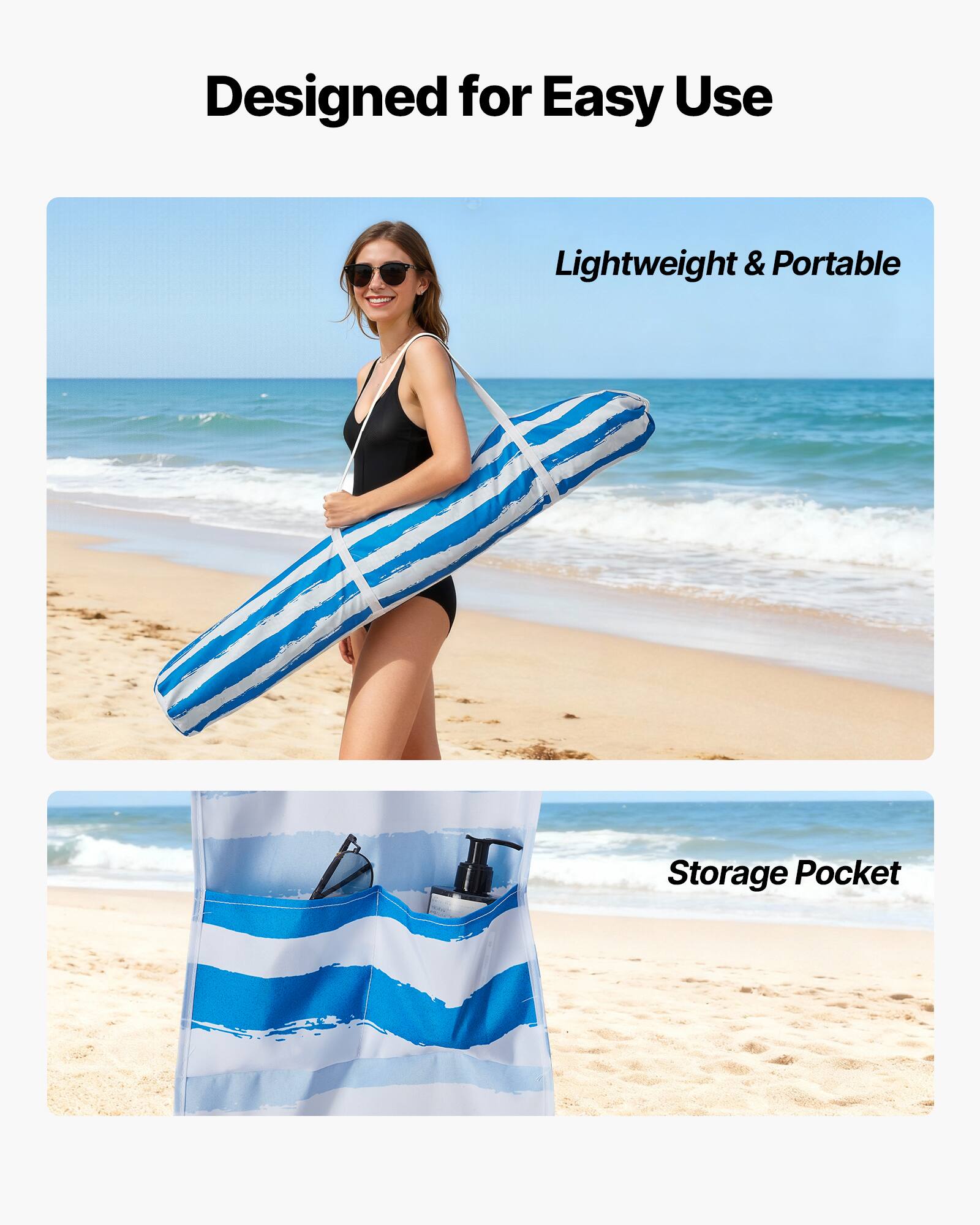 Designed for Easy Use

Lightweight & Portable

Storage Pocket