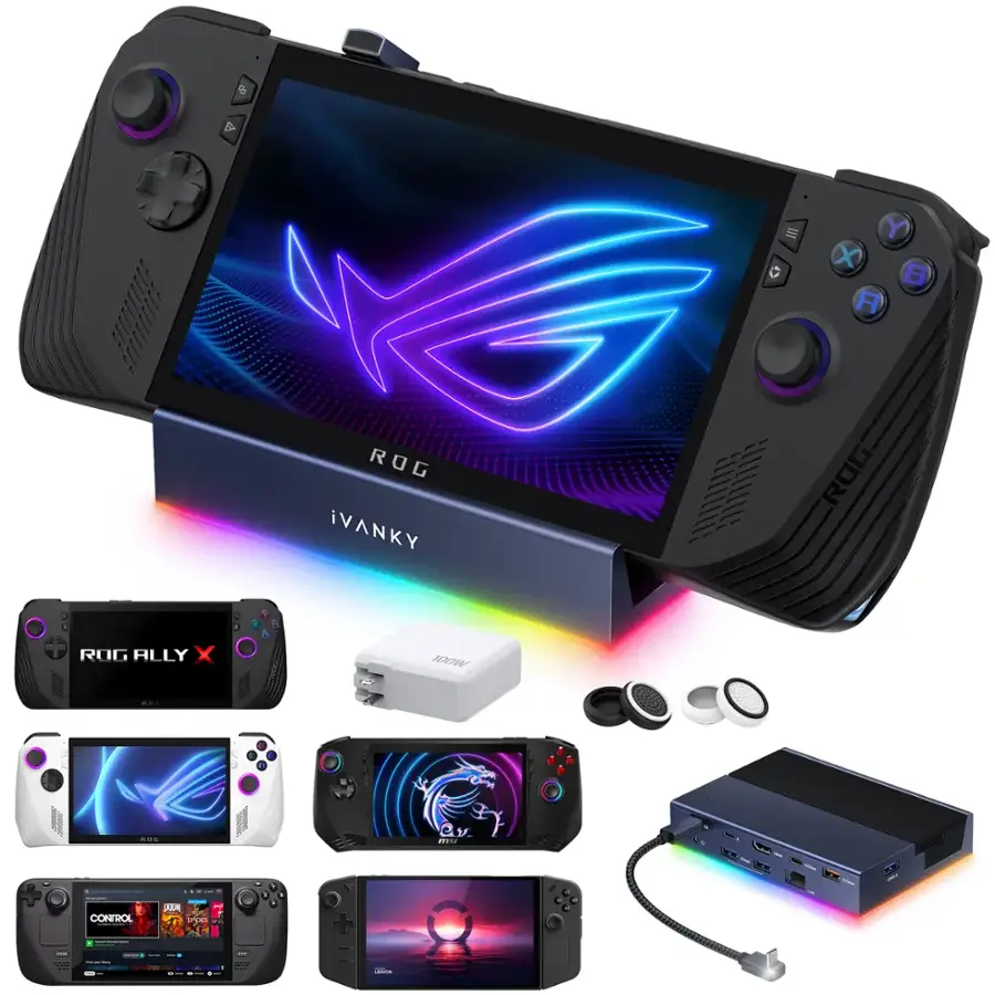 その他 iVANKY ROG Ally/Legion Go/Steam Deck iVANKY 4K@120Hz 14 in 1 Docking Station with 100W PD Charger