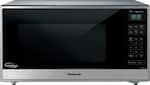 Panasonic - 1.6 Cu. Ft. Family-Size Microwave - Stainless Steel/silver - Front_Standard