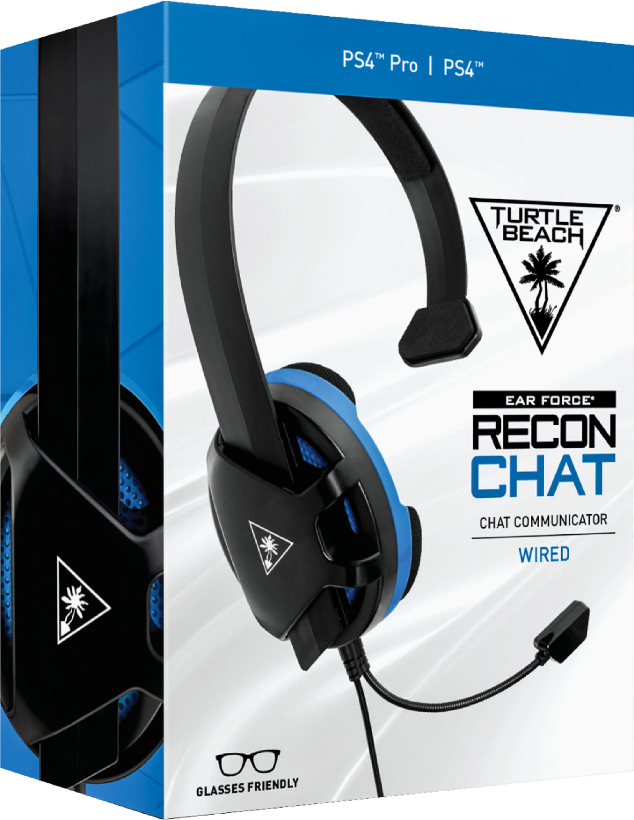 Best Buy: Turtle Beach Recon Chat Headset for PS4 and PS5 Black/Blue  TBS-3345-01