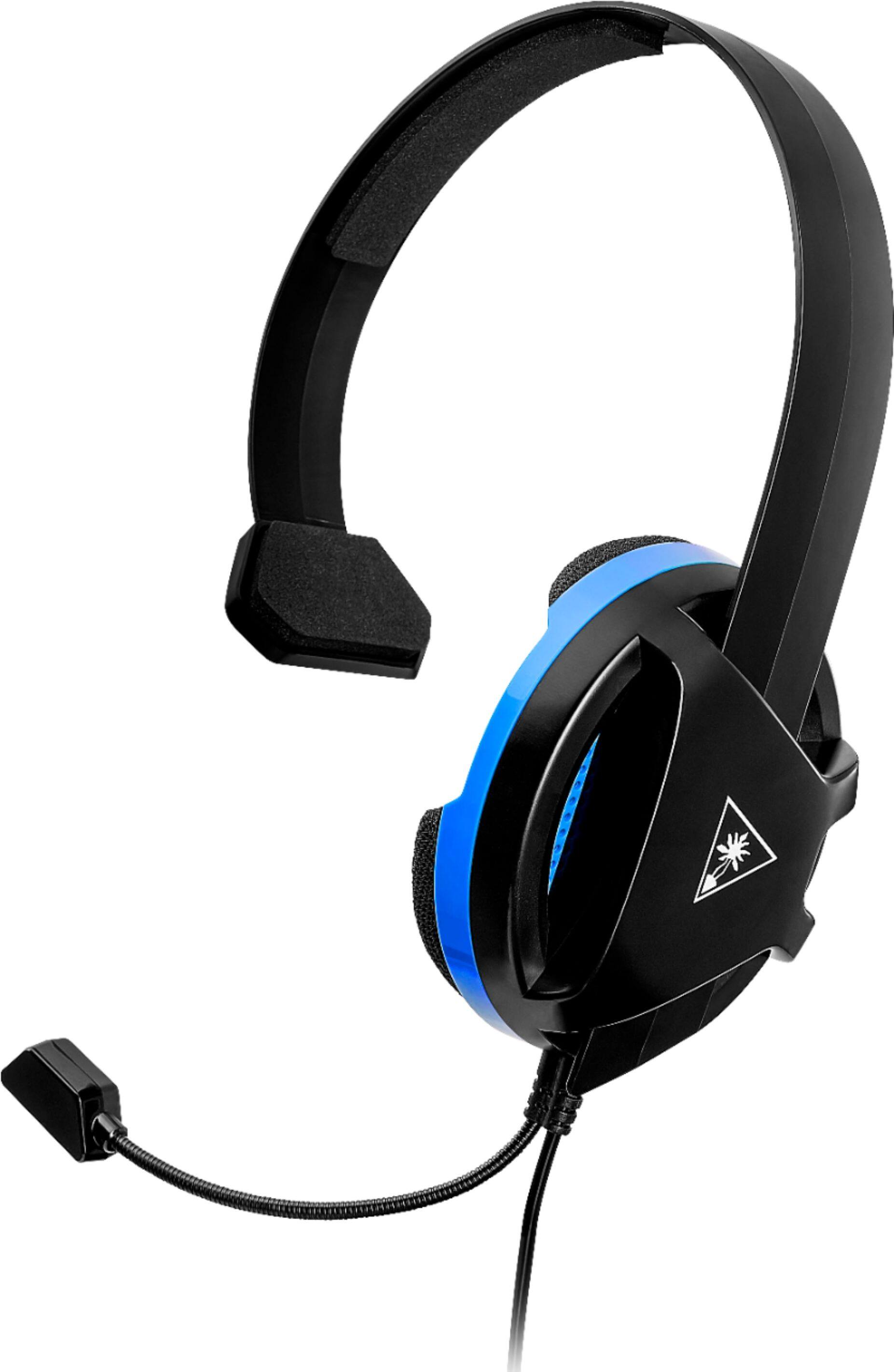 Left. Turtle Beach - Recon Chat Headset for PS4 and PS5 - Black/Blue.