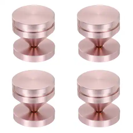 Front. Unique Bargains - 4pcs Speaker Spike Kit Shockproof Adjustable Aluminum Alloy Spike Isolation with Pads Mat for Subwoofer - Rose Gold.