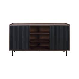 Manhattan Comfort - Duane Mid-Century Modern 59" Fluted Sideboard - Black