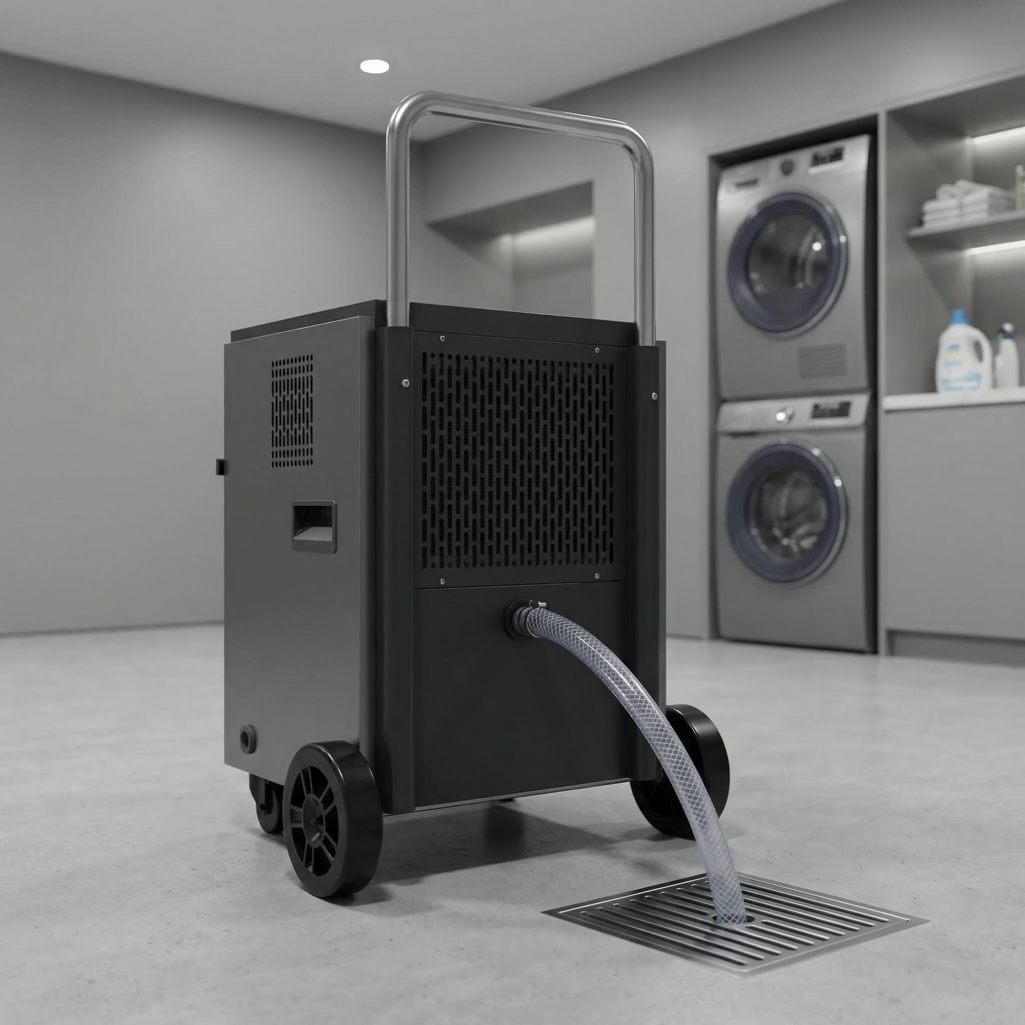 Alt View 5. Airplus - 4500 sq.ft.100 pt. Commercial Dehumidifier with Large Bucket, Drain Hose.