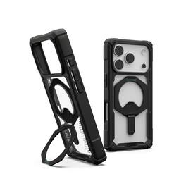 UAG - iPhone 18 Pro/iPhone 17 Pro Case with MagSafe, Built-In Kickstand, Sculpted Corners, Rugged Protective Cover, Plasma XTE - Black/Clear