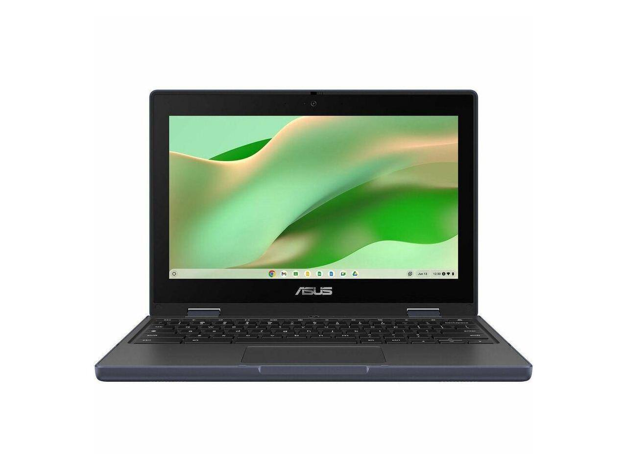 Alt View 9. ASUS - Asus Chromebook CR11 - 11.6" Rugged - Intel N100 - 4GB - 32GB - Mineral Gray - ChromeOS - Gray.