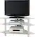 Angle. Walker Edison - Corner TV Stand for TVs Up to 48" - Silver.