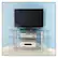 Alt View 11. Walker Edison - Corner TV Stand for TVs Up to 48" - Silver.