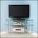 Alt View 1. Walker Edison - Corner TV Stand for TVs Up to 48" - Silver.