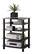 Front. Walker Edison - Component Stand - Black.