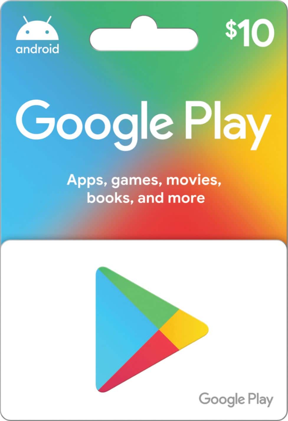 Google Play $10 Gift Card [Digital] GOOGLE PLAY $10 DDP .COM