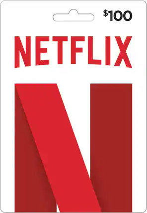 Front. Netflix - $100 Gift Card.