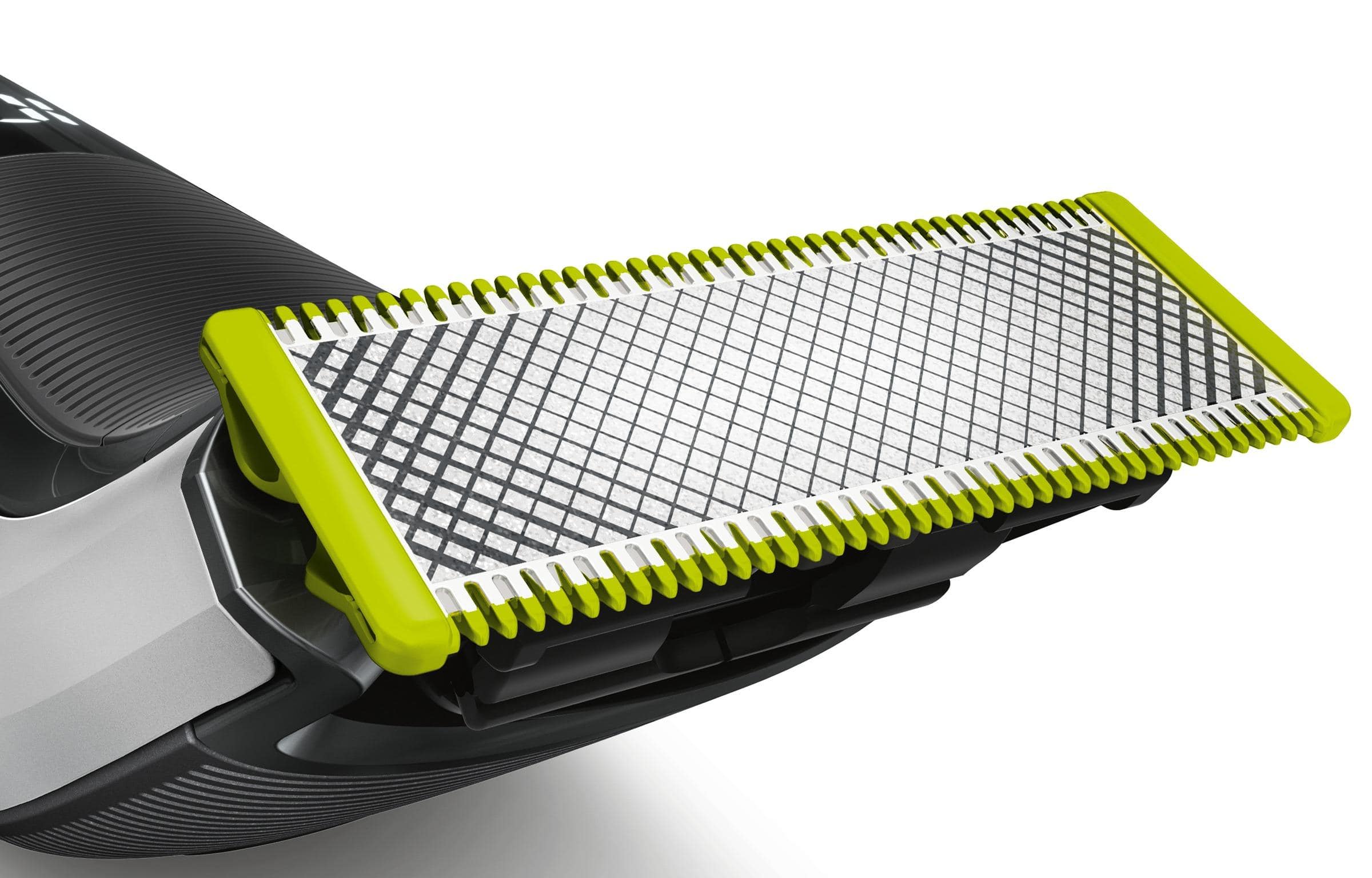 Alt View 17. Philips Norelco - Philips Norelco OneBlade Pro hybrid electric trimmer and shaver, QP6520/70 (14 length comb) - Silver And Black.