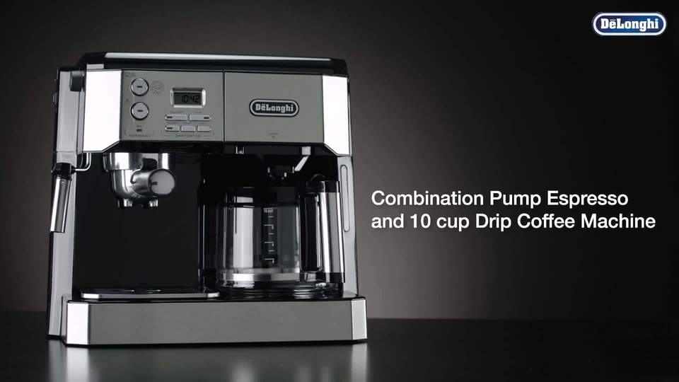 Customer Reviews: De'Longhi 10-Cup Coffee Maker and Espresso Maker with De'longhi Combination Espresso/coffee Machine - Stainless Steel Bco430
